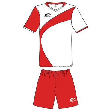 Fotbalový dres BREEZY červeno-bílý