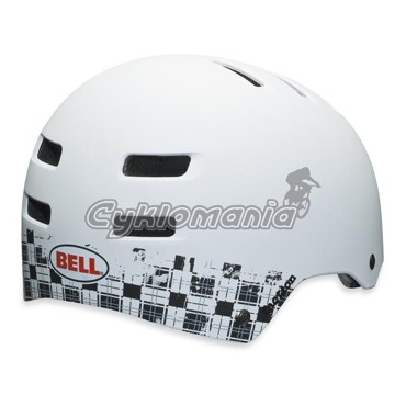 Downhill/BMX přilba Bell Faction 10 matte white plaid