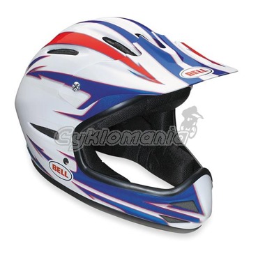 Downhill/BMX přilba Bell Bellistic 10 white/blue/red