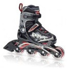 Inline brusle Bladerunner Phaser black/red Kvalitní chlapecké brusle se snadno nastavitelnou velikostí ve třech krocích. Použité velmi dobré...  