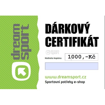 Dárkový certifikát - 1000 Kč