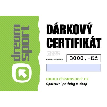 Dárkový certifikát - 3000 Kč