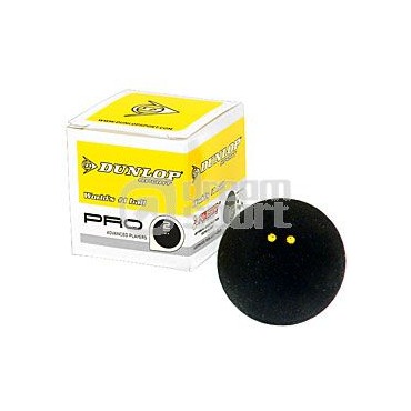 Squashový míč Dunlop - 2 žluté tečky