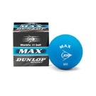 Squashový míč Dunlop Max - modrý Squashový míč Dunlop Max je určen pro děti a začínající hráče.  D