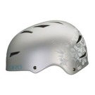 Downhill/BMX přilba Giro flak 10 matte silver flowers Přilba nejen na dirt jump a freestyle s odolnou ABS skořepinou, EPS pěnovým polystyrenem a...  G