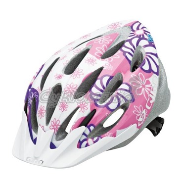 Dětská přilba Giro Flume 10 white/purple flowers