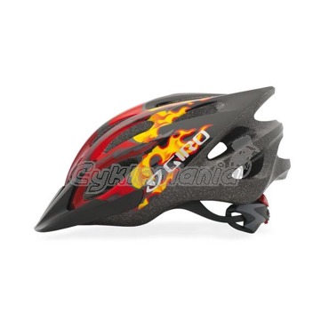 Dětská přilba Giro Flume 10 red/black dragon flames