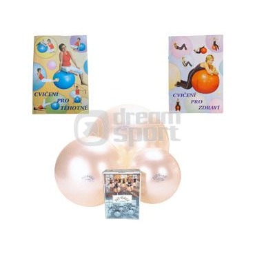 Míč Fit Ball Gymnic perleťový 75 cm + publikace zdarma