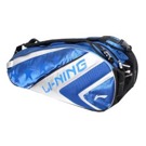 Taška na rakety LI-NING Tour Silver Blue Praktická taška na squashové, tenisové nebo badmintonové rakety. Dlouhé polstrované nastavitelné...