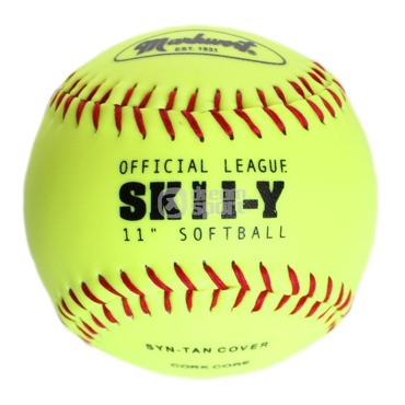 Softballový míč Markwort SK11 Markwort Markwort Kvalitní tvrdý tréninkový softballový míč pro žáky. Povrch ze syntetické kůže, barva žlutá nebo bílá. Odolná...