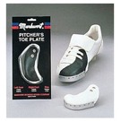 Chránič Toe Plates Hliníkový chránič a kůže,univerzální velikost 5-10, reg + RH, barva bílá  