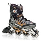 Inline brusle Rollerblade Crossfire 90 black/orange Špičkové fitness brusle s velkými kolečky 90 mm pro rychlejší jízdu zkušených bruslařů. Použité...  R