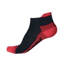 Ponožky Sensor Coolmax Invisible black/red Opravdu nízké až neviditelné ponožky 45% coolmax, 3% elastan, 52% polypropylen