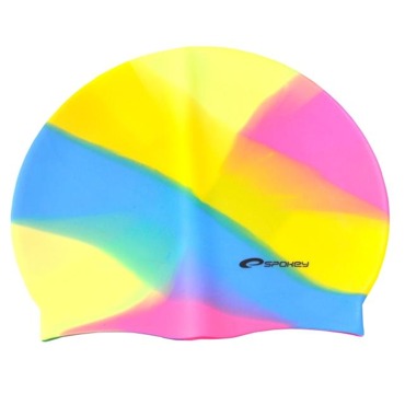Plavecká čepice Spokey ABSTRACT žluto-modro-růžová z kategorie .