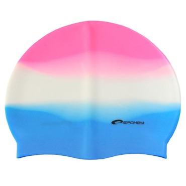 Plavecká čepice Spokey ABSTRACT růžovo-bílo-modrá z kategorie .