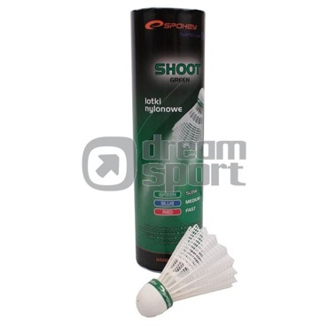 Plastové badmintonové míče Spokey SHOOT 6 ks zelené z kategorie .