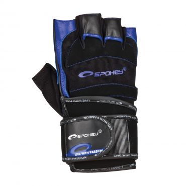 Fitness rukavice Spokey Miton černo-modrá z kategorie .