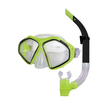 Sada brýle + šnorchl Spokey KRAKEN II limeta Spokey Potápěčské masky Sportovní sada potápěčských brýlí a šnorchlu z kvalitního materiálu. Silikonové těsnění zabraňuje průtoku vody do...