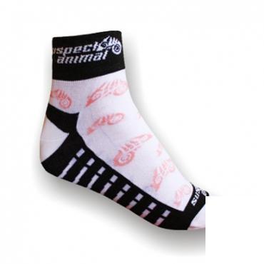 Ponožky Suspect Animal bílá/růžová/černá z kategorie .