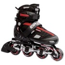 Dětské inline brusle Tempish Explosion 11 red Trojdílný skelet nastavitelných dětských bruslí se zpevněním přes nárt za pomocí pásku na suchý zip. Tempish Tempish