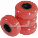Kolečka Undercover red 57mm / 90A (4ks) Agressive kolečka, velikost: 57 mm/90A 
Super rychlé a dlouhá výdrž 
Počet: 4 ks   U