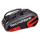 Taška na rakety Tecnifibre 12R VO Max Taška na rakety Tecnifibre 12R z kolekce 2009 z kolekce 2009, černý s červenými prvky a bílým...