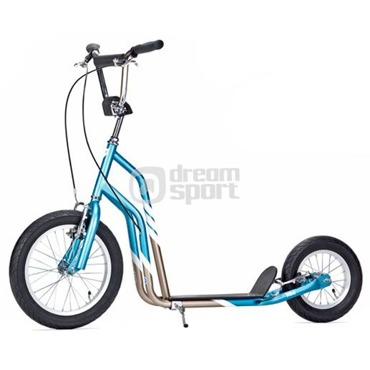 Koloběžka City 16"/12" skyblue/gold