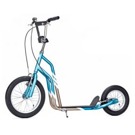 Koloběžka City 16"/12" skyblue/gold Stylová koloběžka pro dospívající i ty, kteří už dávno dospěli, ale neztratili nic ze své...  Y