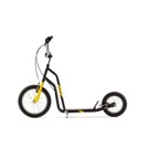 Koloběžka City 16"/12" black yellow Stylová koloběžka pro dospívající i ty, kteří už dávno dospěli, ale neztratili nic ze své...
