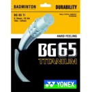 Badmintonový výplet YONEX BG 65 Ti Jeden z nejoblíbenějších výpletů současného badmintonu s průměrem struny 0.7 a multifilamentní...  Y