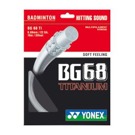 Badmintonový výplet YONEX BG 68 Ti Tento výplet je specifický komfortní hrou, zřetelným zvukem, rychlou reakcí.  Y