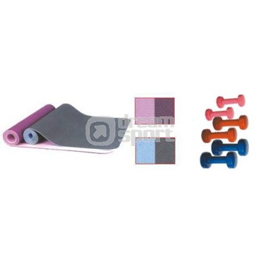 Podložka Yoga mat TPE original + Činky 701 - pár