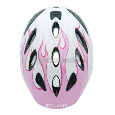 Dětská přilba Giro Rascal 10 pink/white flames z kategorie .