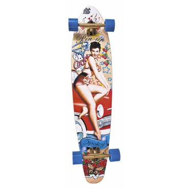 Longboard Spokey PIN-UP Spokey Koloběžky a skateboardy Longboard Spokey je výborným společníkem na delší cesty. Stabilní deska, širší kolečka a tvar připomínající surf, Vám...